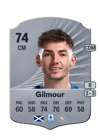 Billy Gilmour Rare 74 Overall Rating