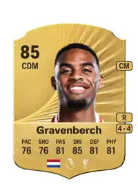 Ryan Gravenberch Rare 85 Overall Rating