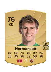 Mads Hermansen Common 76 Overall Rating