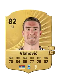 Dušan Vlahović Rare 82 Overall Rating