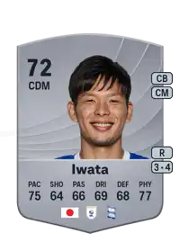 Tomoki Iwata Common 72 Overall Rating