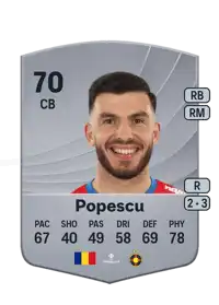 Mihai Popescu Common 70 Overall Rating