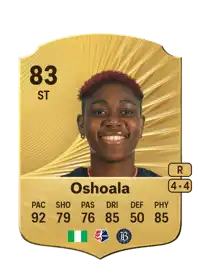 Asisat Oshoala Rare 83 Overall Rating