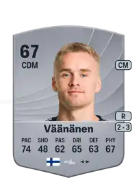 Santeri Väänänen Common 67 Overall Rating