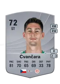Tomáš Čvančara Common 72 Overall Rating