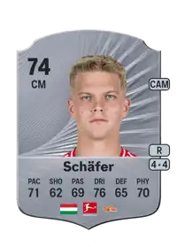 András Schäfer Rare 74 Overall Rating