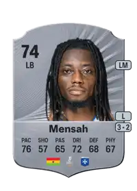 Gideon Mensah Rare 74 Overall Rating