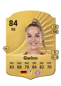 Giulia Gwinn Rare 84 Overall Rating