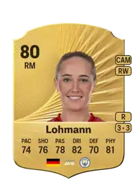 Sydney Lohmann Rare 80 Overall Rating