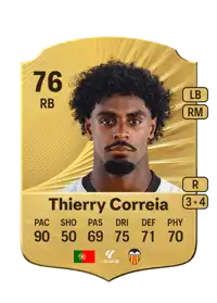 Thierry Correia Rare 76 Overall Rating
