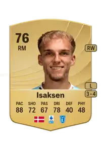 Gustav Isaksen Common 76 Overall Rating