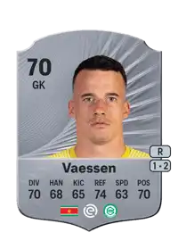 Etienne Vaessen Rare 70 Overall Rating