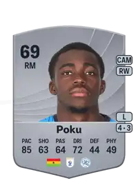 Kwame Poku Common 69 Overall Rating