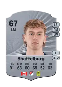 Jacob Shaffelburg Rare 67 Overall Rating