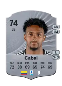 Juan David Cabal Rare 74 Overall Rating