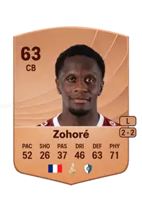 Nathan Zohoré Common 63 Overall Rating
