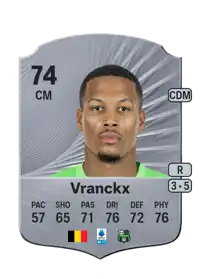 Aster Vranckx Rare 74 Overall Rating