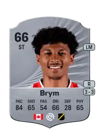 Charles-Andreas Brym Rare 66 Overall Rating