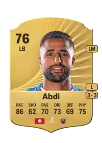 Ali Abdi Rare 76 Overall Rating