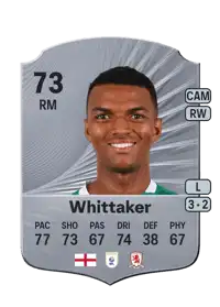 Morgan Whittaker Rare 73 Overall Rating