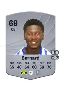 Di'Shon Bernard Common 69 Overall Rating