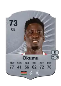 Joseph Okumu Rare 73 Overall Rating