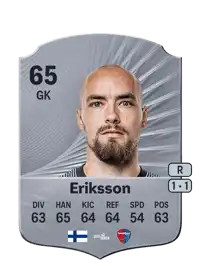Carljohan Eriksson Rare 65 Overall Rating