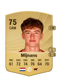 Sven Mijnans Common 75 Overall Rating
