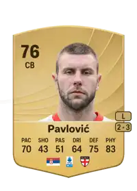 Strahinja Pavlović Common 76 Overall Rating