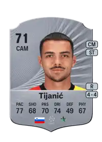 David Tijanić Rare 71 Overall Rating