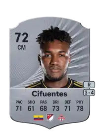 José Cifuentes Rare 72 Overall Rating