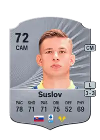 Tomáš Suslov Rare 72 Overall Rating