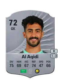 Nawaf Al Aqidi Rare 72 Overall Rating