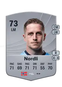 Simen Bolkan Nordli Common 73 Overall Rating