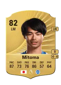 Kaoru Mitoma Rare 82 Overall Rating