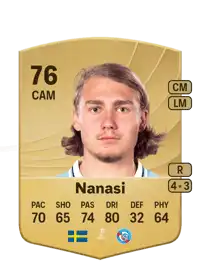 Sebastian Nanasi Common 76 Overall Rating