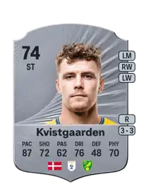Mathias Kvistgaarden Rare 74 Overall Rating