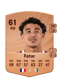Noah Fatar Common 61 Overall Rating