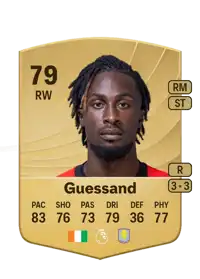 Evann Guessand Common 79 Overall Rating
