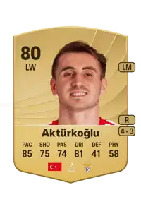 Kerem Aktürkoğlu Common 80 Overall Rating