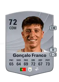 Gonçalo Franco Common 72 Overall Rating