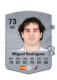 Miguel Rodríguez Common 73 Overall Rating