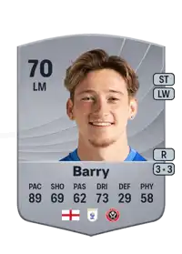 Louie Barry Common 70 Overall Rating