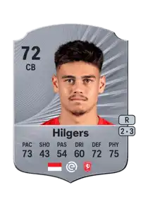 Mees Hilgers Rare 72 Overall Rating
