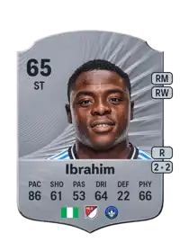 Sunusi Ibrahim Rare 65 Overall Rating
