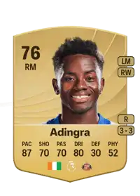 Simon Adingra Common 76 Overall Rating