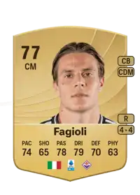 Nicolò Fagioli Common 77 Overall Rating