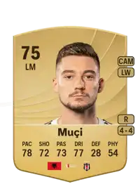 Ernest Muçi Common 75 Overall Rating