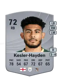 Kaine Kesler-Hayden Common 72 Overall Rating