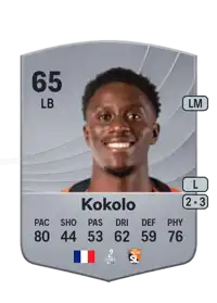 Williams Kokolo Common 65 Overall Rating